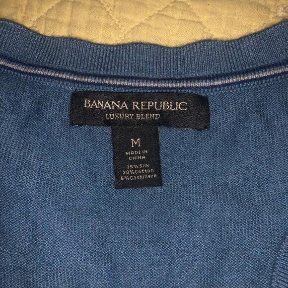 Banana Republic Blue Sweater Vest Medium - Picture 4 of 4